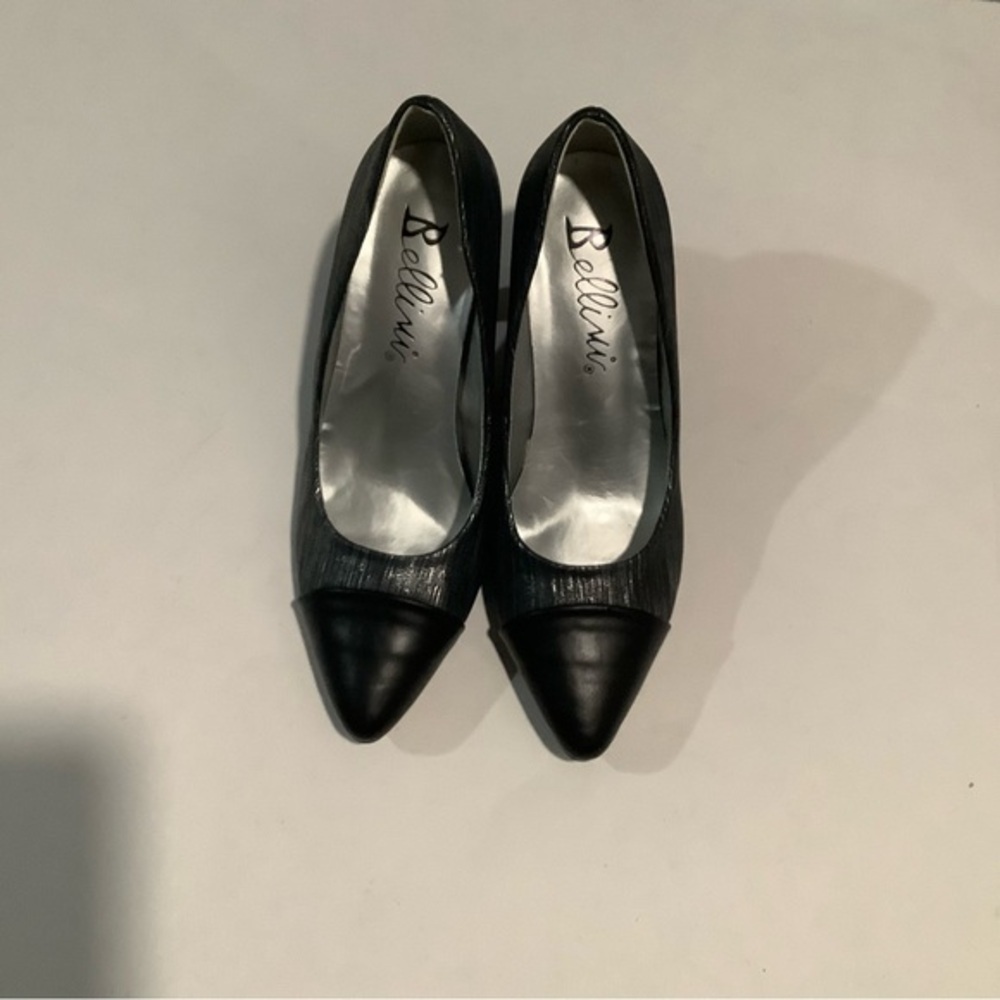 Bellini Black Pointed Toe Heels
